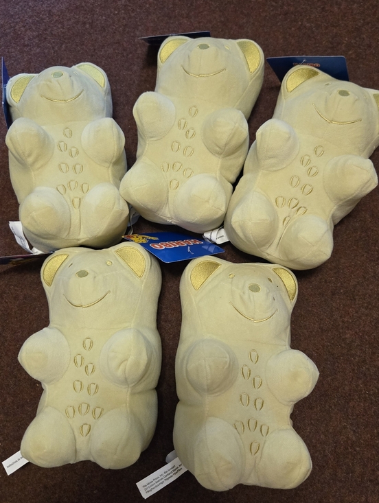 Haribo Other - New! Haribo Gummy Bear Plushies Lot Of 5 Green Candy Fun Kids